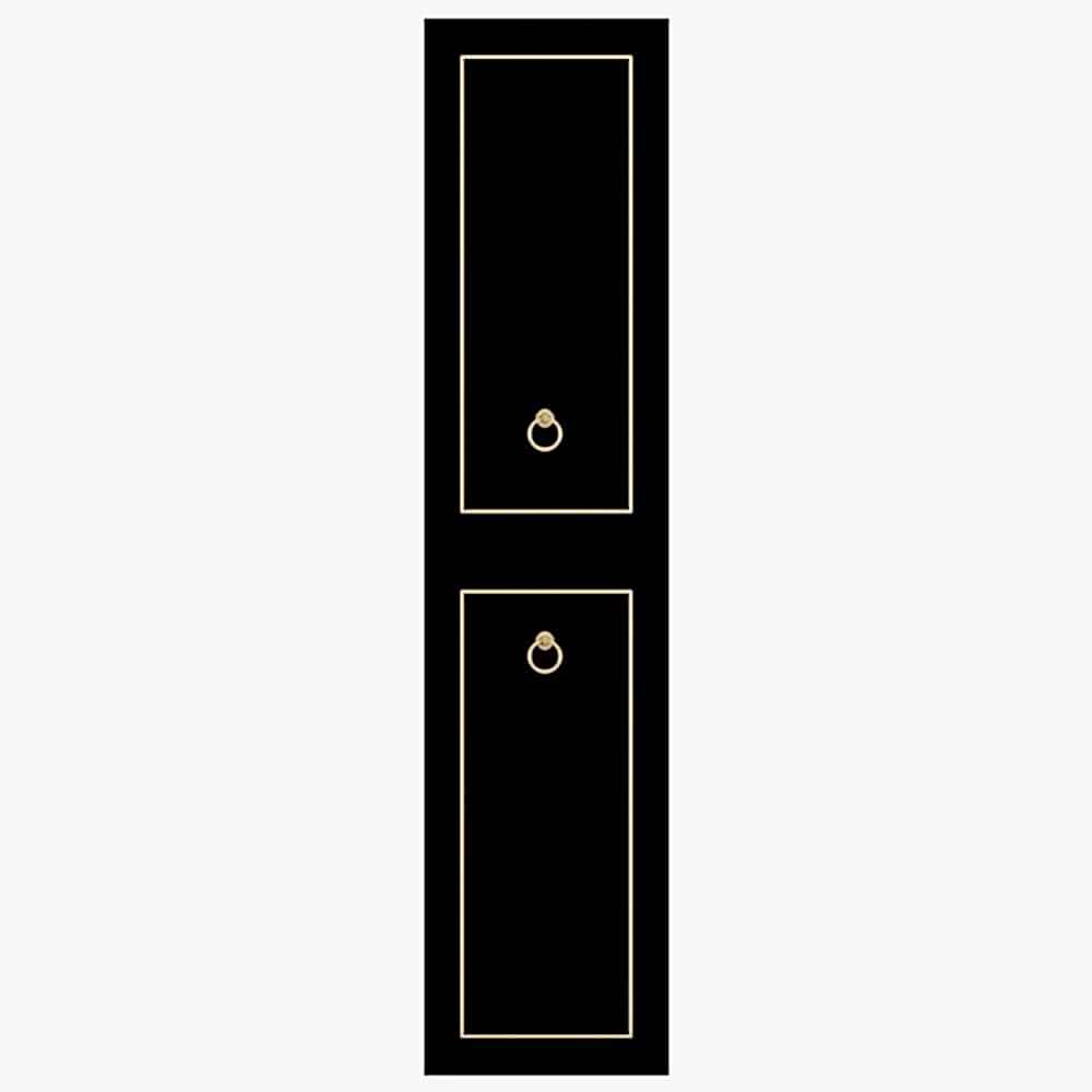 Pera Banyo Boy Dolap 35 Cm Parlak Siyah