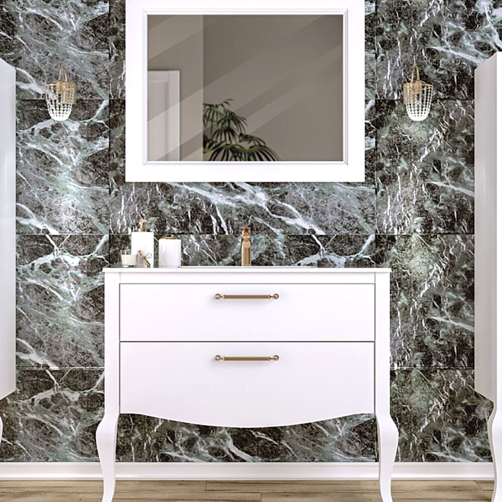Atlas Aynalı Banyo Dolabı Seti Beyaz 80 Cm