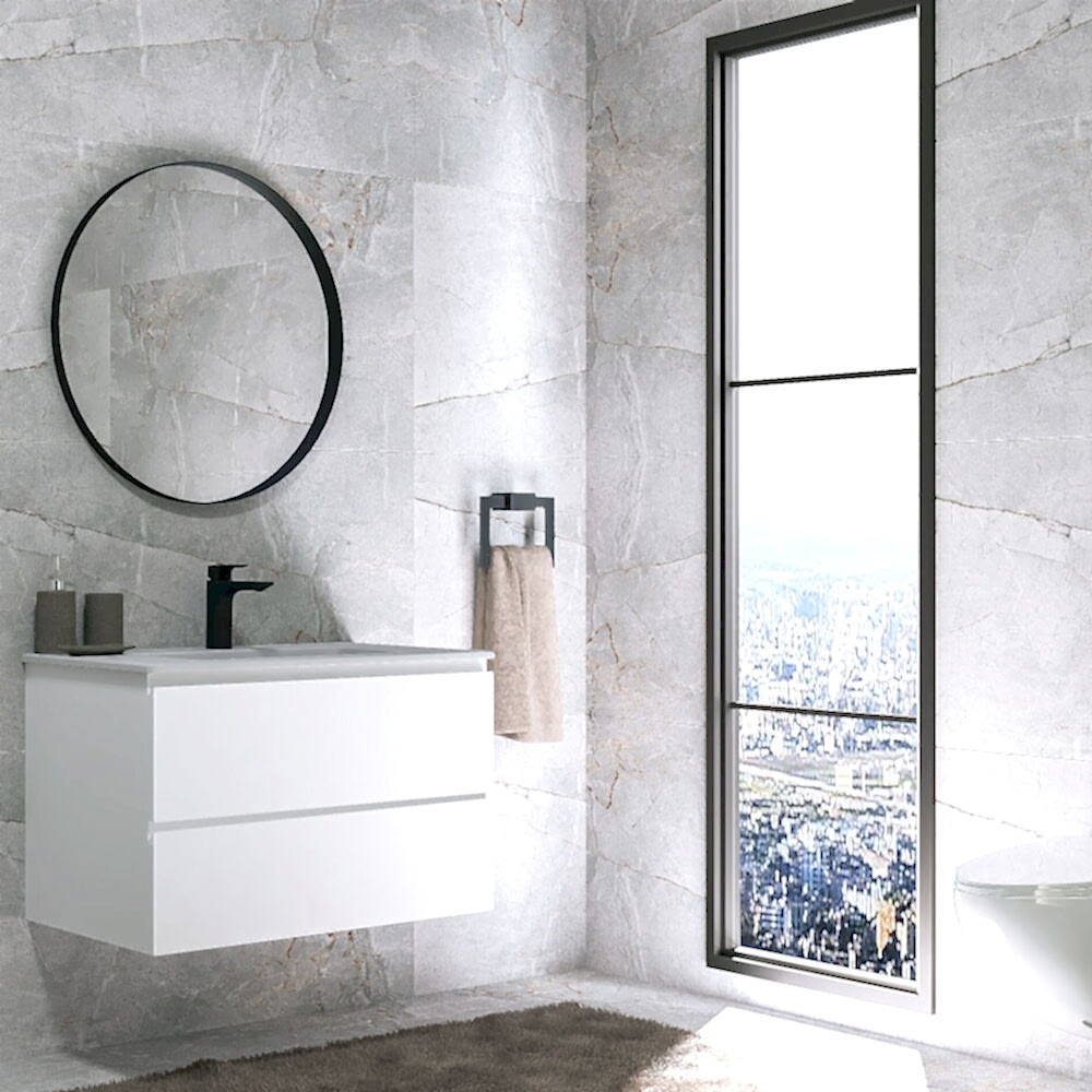 Alba Soft Aynalı Banyo Dolabı Seti Beyaz