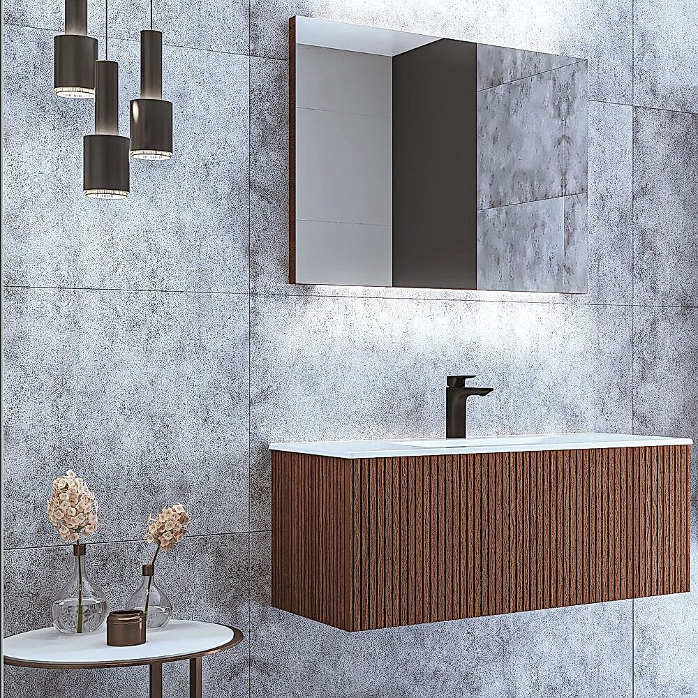 Veta Led Aynalı Banyo Dolabı Seti