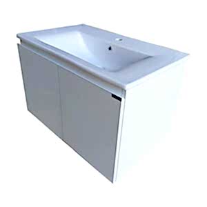  Alpu Ayna Dolaplı Banyo Dolabı Seti Beyaz
