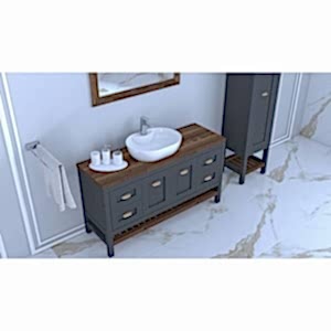  Dema Banyo Boy Dolap 40 Cm Beyaz