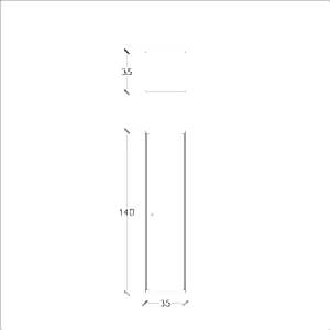  Monna Clas Banyo Boy Dolap 40 Cm Antrasit