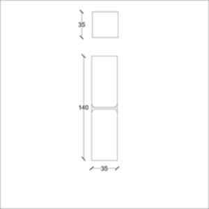  Arsu Banyo Boy Dolap 35 Cm Beyaz