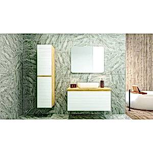  Line Banyo Boy Dolap 35 Cm K.Meşe-Antrasit