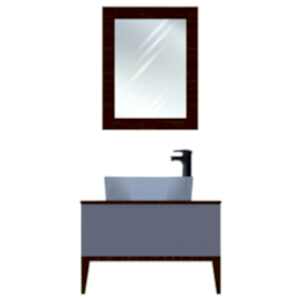  Yusa Aynalı Banyo Dolabı Seti Gri