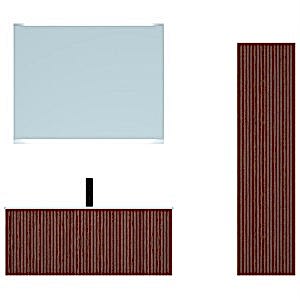  Veta Banyo Dolabı Takımı 3 lü 80 Cm