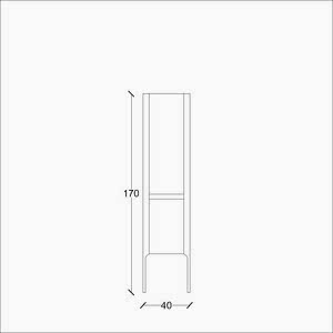  Yusa Banyo Boy Dolap 40 Cm Antrasit