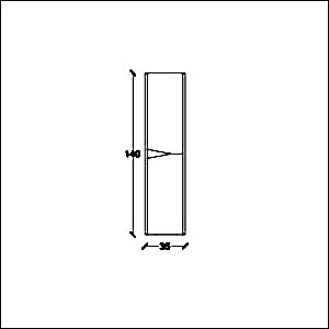  Futura Banyo Boy Dolap 35 Cm Beyaz
