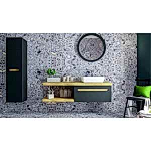  Natur Banyo Boy Dolap 35 Cm Antrasit