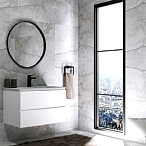  Alba Soft Aynalı Banyo Dolabı Seti Beyaz