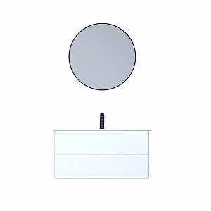  Alba Soft Aynalı Banyo Dolabı Seti Beyaz