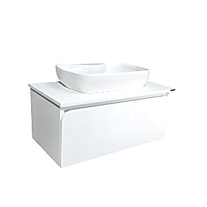  Arsu Led Aynalı Banyo Dolabı Seti Beyaz