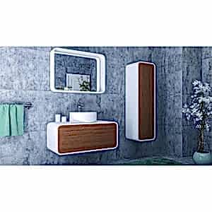  Dendro Banyo Boy Dolap 43 Cm Ceviz-Antrasit