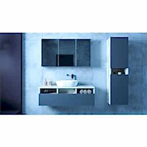  Still Banyo Boy Dolap 35 Cm K.Meşe-Antrasit