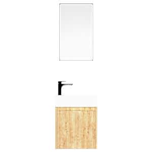  Tiny Aynalı Banyo Dolabı Seti 50 Cm Safir Meşe