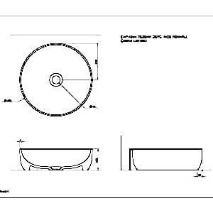  Seramiksan Sole Batarya Delikli Lavabo Beyaz 42 Cm