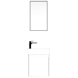  Tiny Aynalı Banyo Dolabı Seti 50 Cm Beyaz