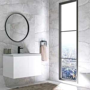  Alpu Aynalı Banyo Dolabı Seti Beyaz