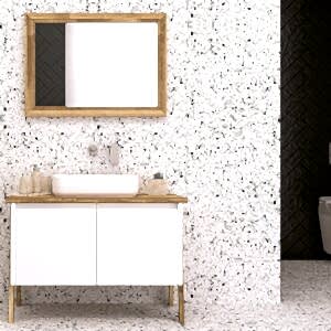  Ege Aynalı Banyo Dolabı Seti Beyaz