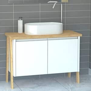  Ege Aynalı Banyo Dolabı Seti Beyaz