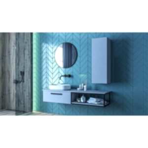  Form Banyo Boy Dolap 30 Cm Gri