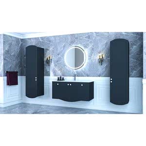  Kast Banyo Boy Dolap 35 Cm Koyu Bej