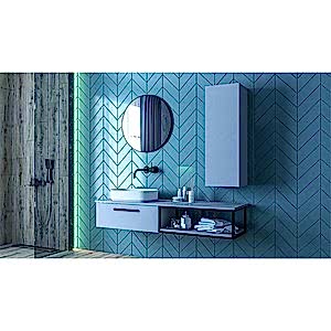 Form Banyo Boy Dolap 30 Cm Mint Yeşili