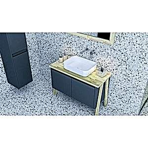 Ege Banyo Boy Dolap 35 Cm Mavi
