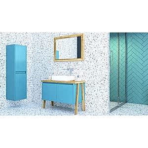  Ege Banyo Boy Dolap 35 Cm Mavi